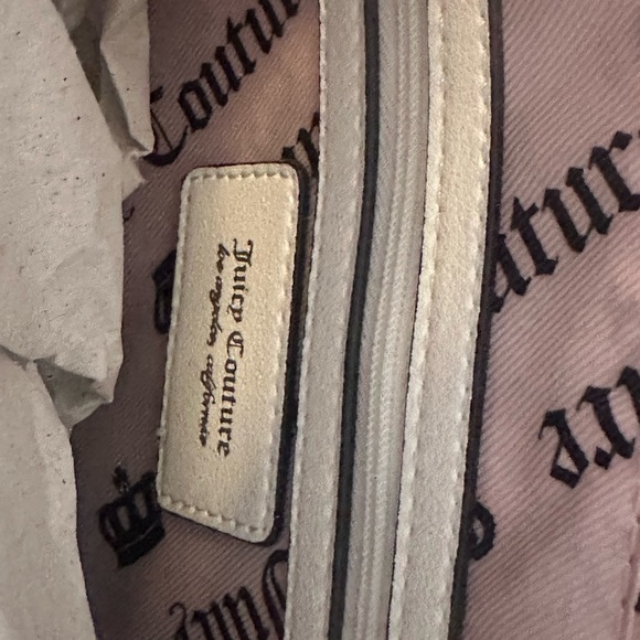 Juicy Couture White and Pink Logo Shoulder Bag - Picture 5 of 5